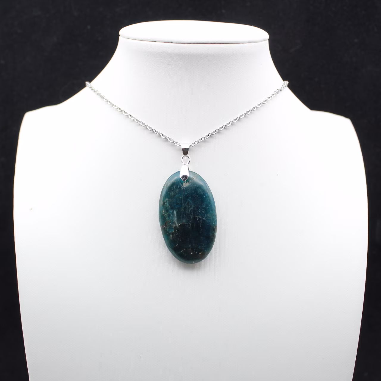 Colgante de apatita azul de Madagascar - Piedra natural