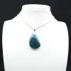 Colgante de apatita azul verdosa - Auténtico de Madagascar - 2