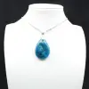 Colgante de apatita de Madagascar - Gema azul natural - 1