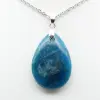Colgante de apatita de Madagascar - Gema azul natural - 2