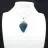 Colgante de apatita azul de Madagascar: ejemplar de alta calidad