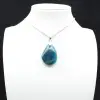 Colgante de apatita azul de Madagascar - Mineralogía auténtica - 1