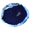 Láminas de ágata azul brasileña para decoración mineral. - 1