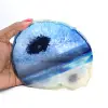 Ágata azul cortada de yacimientos brasileños - 0