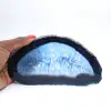 Rebanada alargada de ágata azul de origen brasileño - 0