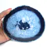 Trozo de ágata azul de Brasil para colección de minerales. - 0