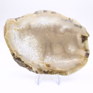Rebanada de geoda de ágata brasileña
