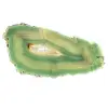 Lámina de ágata verde de Brasil – Piedra natural teñida - 1