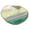 Ágata verde en rodajas – Ejemplar natural de Brasil 210 g - 0