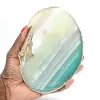 Ágata verde en rodajas – Ejemplar natural de Brasil 210 g - 3