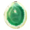 Lámina de ágata brasileña, verde – Artículo de coleccionista, 200 g - 0