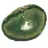 Lámina de ágata verde natural – Pieza decorativa 250 g