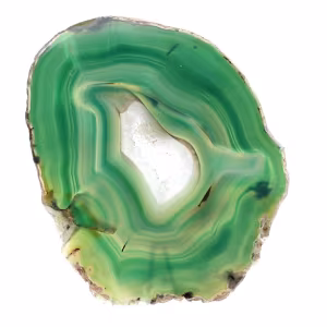 Ejemplar de ágata verde en rodajas – Origen: Brasil 240 g