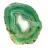 Ejemplar de ágata verde en rodajas – Origen: Brasil 240 g