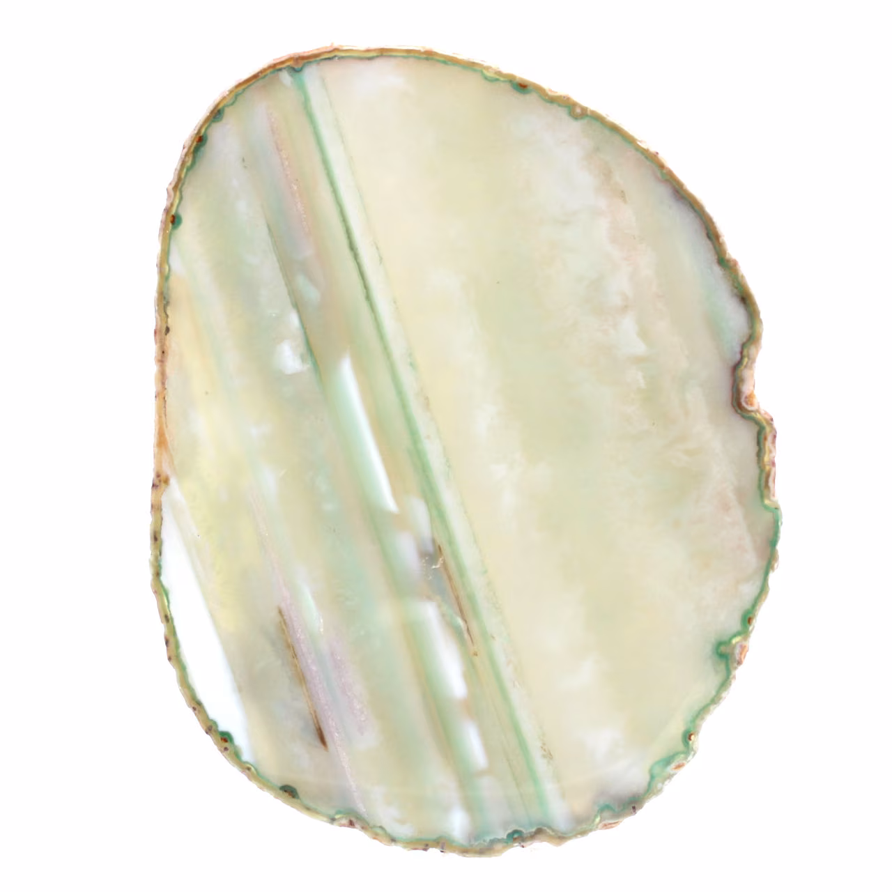 Lámina de ágata natural de tonalidad verde – Brasil 240 g