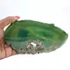 Lámina de ágata verde – Piedra natural 225 g, Brasil - 3