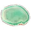 Lámina de ágata verde natural – Ejemplar ligero de 170 g - 1