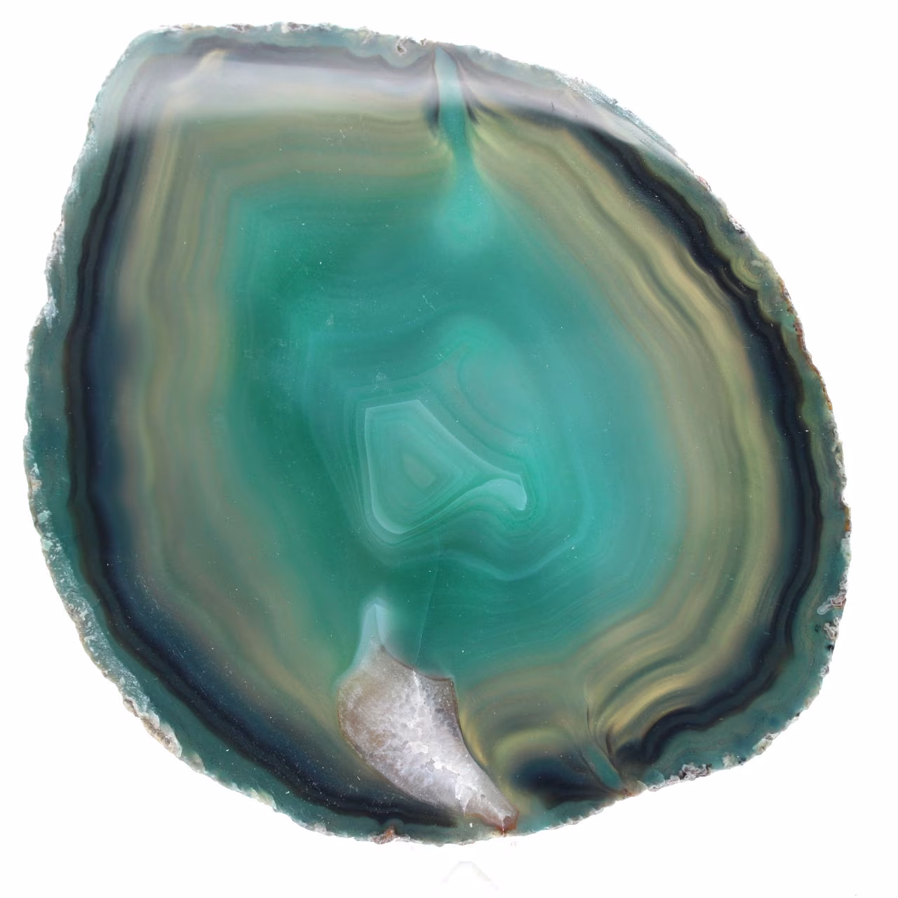Lámina de ágata verde – ejemplar brasileño 270 g