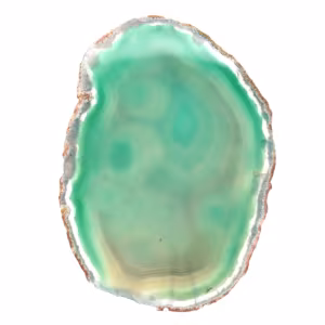 Ágata verde brasileña en rodajas – Piedra 215 g