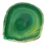 Ágata verde en rodajas – Ejemplar grande de Brasil, 205 g - 0