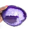 Decoración en piedra: Lámina de ágata púrpura brasileña - 3