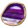 Objeto de piedra natural: Lámina de ágata púrpura - 1