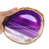 Objeto de piedra natural: Lámina de ágata púrpura - 3
