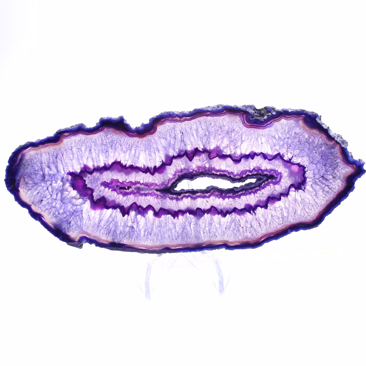 Decoración mineral: Lámina de ágata púrpura brasileña