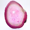 Ágata brasileña pulida de color rosa - 1