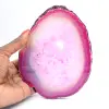 Ágata brasileña pulida de color rosa - 3