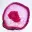 Rebanada pulida de ágata teñida de color rosa — 1