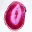 Rebanada pulida de ágata teñida de color rosa — 2