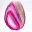 Rebanada pulida de ágata teñida de color rosa — 3