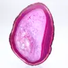 Rebanada decorativa de ágata teñida de rosa - 1