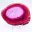 Rebanada pulida de ágata teñida de color rosa — 6