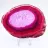 Rebanada decorativa de ágata teñida de rosa