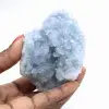 Geoda de celestina pequeña: mineral de colección - 1
