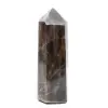 Prisma de microclina natural - Piedra lunar negra de Madagascar - 0