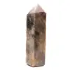 Objeto prismático de microclina cristalizada - Piedra lunar negra - 0