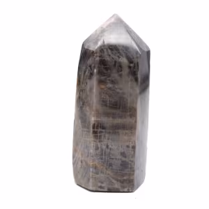Prisma de muestra para colección - Microclina de piedra lunar negra