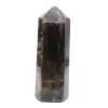 Prisma de piedra lunar negra grande - Microclina de Madagascar - 0