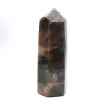 Prisma mayor en microclina - Auténtica piedra lunar negra - 0