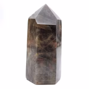 Prisma de microclina de Madagascar - Gabinete de piedra lunar negra