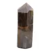 Prisma de microclina facetado - Piedra lunar negra de colección - 2