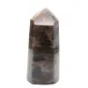 Prisma de microclina de Madagascar - Elegante piedra lunar negra - 0