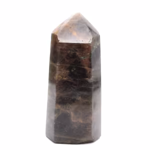 Prisma de microclina de Madagascar - Elegante piedra lunar negra