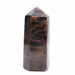 Prisma de piedra lunar negra - Feldespato microclina de colección