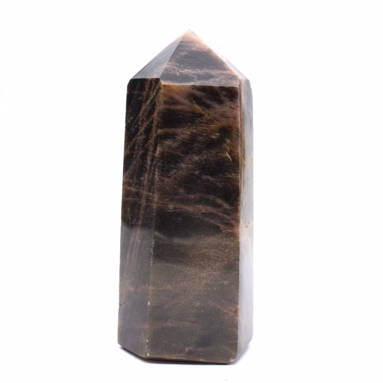 Prisma de piedra lunar negra - Feldespato microclina de colección