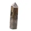 Prisma de microclina geométrica - Piedra lunar negra de Madagascar - 2