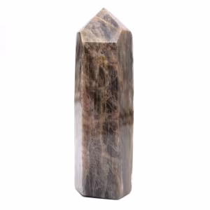 Ejemplar en prisma de microclina - Selección de piedra lunar negra
